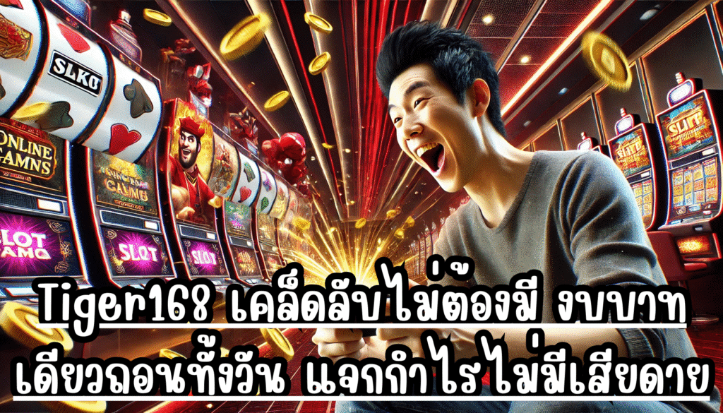 Tiger168 เคล็ดลับไม่ต้องมี งบบาทเดียวถอนทั้งวัน แจกกำไรไม่มีเสียดาย ทุกการเดิมพัน